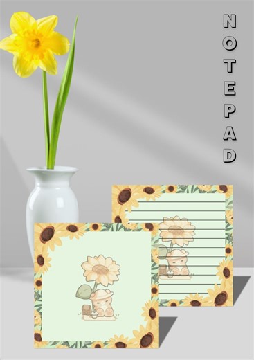 Digital template | Editable template canva | Illustrative and creative design | Printable Notepad Template | Digital and printable - Etsy España