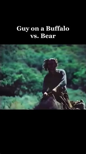 #guyonabuffao #guy #buffalo #prarie #funny #funnyvideos #frontier #horsebackriding #bear #bearweek #dontmesswithme #video #lol #riding #cowboy #oldie