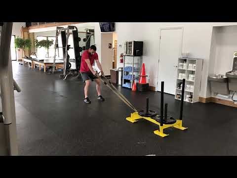 Sled Pull using TRX Straps