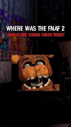 The Origin behind the FNaF 2 Jumpscare Sound #fnaf #fivenightsatfreddys #fnaf2 #jumpscare