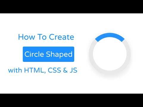 Create A Circle Shaped Loader in HTML CSS & JavaScript | Step-by-Step Tutorial