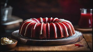 Red Velvet Marble Bundt Cake