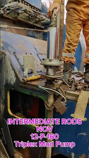 How to Install Intermediate Rod on Crosshead | NOV 12-P-160 Mud Pump Assembly #mudpump #drilling