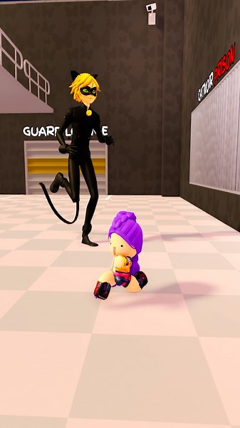 rumi escape CAT NOIR PRISON RUN #roblox #shorts #policetycoon