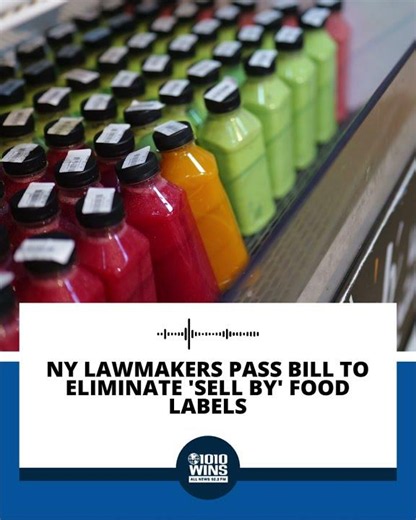 NY lawmakers pass bill to eliminate 'sell by' food labels