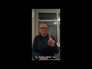 How to sign Name and where we live using BSL