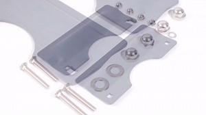 Yaocom 2 Pcs 3 x 7'' Door Latch Guard Plate Cover Electroplated Sand Carbon Steel Latch Guard Security Plate Gray Door Security Strike Plates, Easy to Install, Against Forced Entry