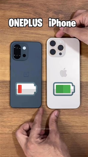 388K views · 9.6K reactions | OnePlus 13T vs iPhone 16 Pro Max - BATTERY TEST! #OnePlus #iPhone #Apple | TechDroider | Facebook
