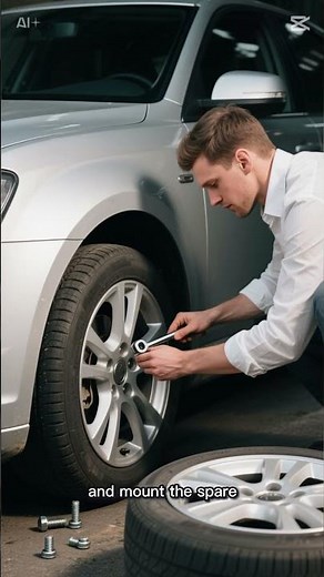 How to change a flat tire.