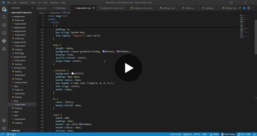#javascript #html #css #webdevelopment #frontend #learningbydoing #codingjourney | Putta Deekshitha