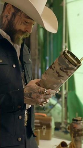 BTS of Post Malone checking the durability of his collection and more…