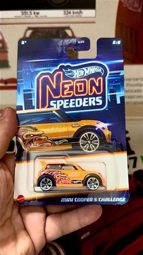 Mini Cooper S Challenge Neon Speeders Edition ✨🔥🚗 #hotwheels #mini #neonspeeders