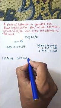 Find Last Address from CIDR Notation | Classless Addressing Made Easy 🔥 #shorts #networking
