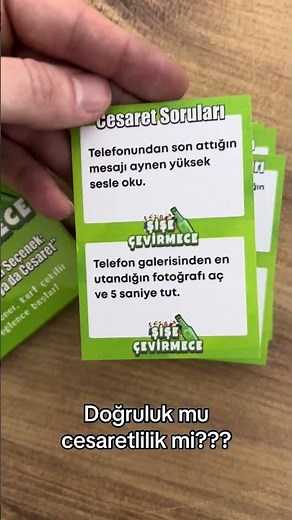 Şişe Çevirmece Kart Oyunu | Doğruluk mu Cesaretlilik mi?