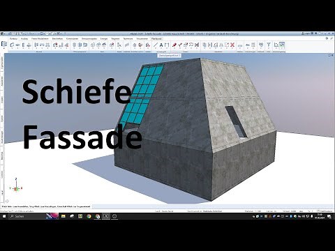 Schräge Decke, Wand bzw. Profilwand und Fassade in Allplan