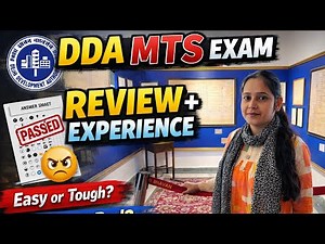DDA MTS Exam 2025 Review #governmentexam #dda #mts #ssc #exam #examreview #motivation