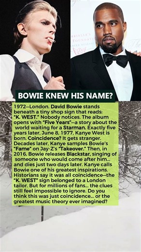 DAVID BOWIE LEFT A CLUE... FIVE YEARS BEFORE KANYE WAS BORN?