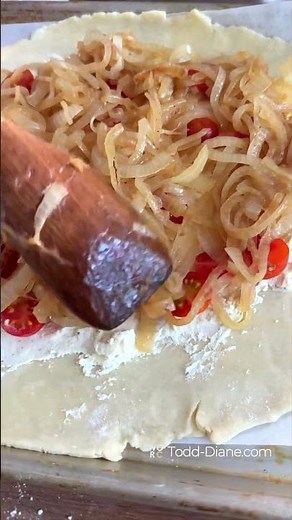 Caramelized Onion Galette Tart #recipe