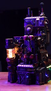 140K views · 6.4K reactions | My Xbox looked super boring, so I decided to collect a bunch of trash and old toys, pick them apart, and assemble it into a fantasy steampunk building! 烙 With a bit of paint and built-in lights, I think it turned out really cool! ✨ | Nerdforge | Facebook