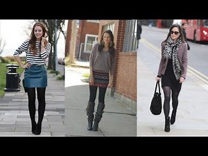 Adorable Skirts With Tights And Ankle Boots Today
