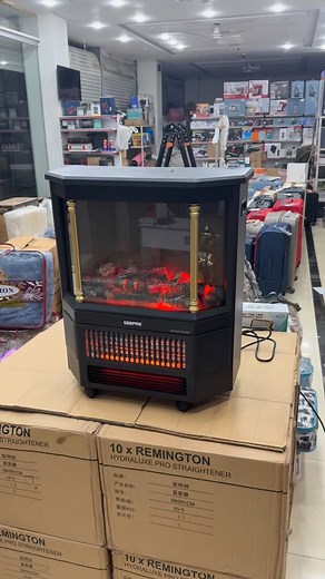 Geepas Quartz Tube Log Flame Effect Electric Heater #winter #heater #trending #warsakimported | Warsak Imported Collection