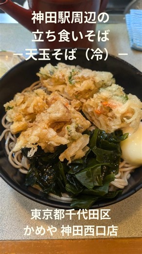 かめや 神田西口店 神田周辺の美味しい立ち食いそば 202605 #神田駅 #立ち食いそば