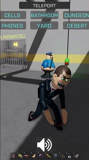 Playing as Mr Funny Dummy in Barry's Prison Run #shorts #roblox