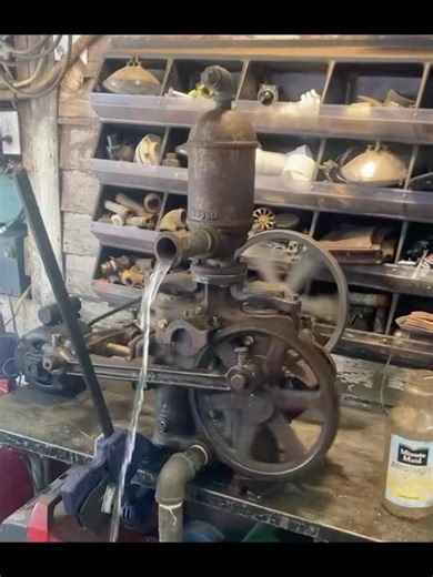Goulds pyramid pump tear down and restoration progress #hitandmissengine #antique #restoration #oil