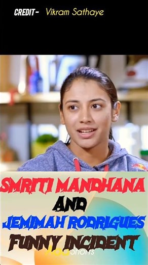 Smriti mandhana and jemimah rodrigues Funny 🤣😂 incident #trending #viral #shrots #cricket #interview