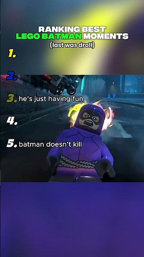 Ranking The funniest Lego Batman moments