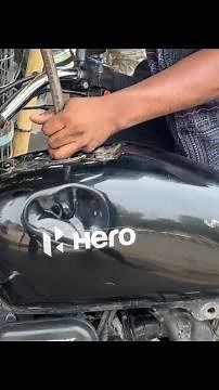 Bike tank dent repair 👀😲 | Splendor fuel tank repair…