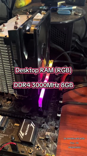 D4 3000MHz 8GB (RGB) Price - CB 09420013092 #fyppppppppppppppppppppppp #ddr4ram #pc #computer #fyp