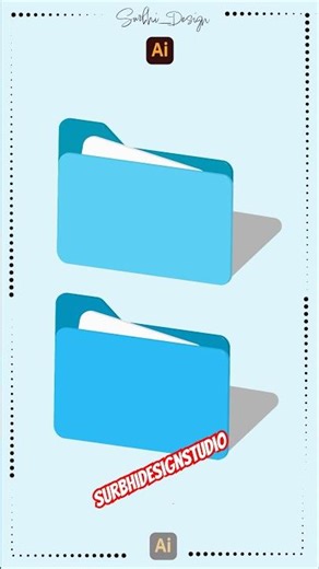 Create folder icon | Adobe Illustrator