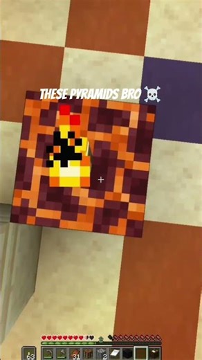 These Minecraft Pyramids bro ☠️ reup #minecraft
