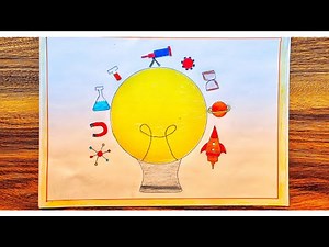 National Science Day Drawing/Science Day Poster/Science Day Poster Making ideas