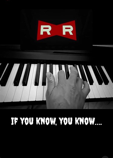 Red Ribbon army android theme on piano dargon ball z saga
