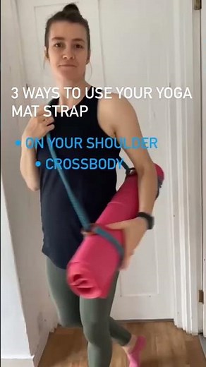 Three ways to use your yoga mat strap #macrame #ecofriendlyproducts #smallbusinessuk #yoga #workout