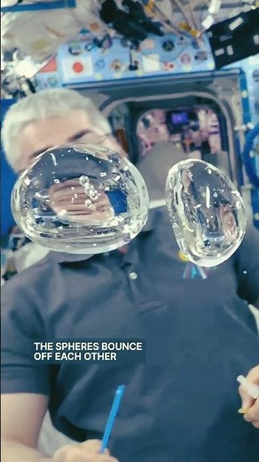 Water in Space, How water Floats in Microgravity #spaceexploration #astronauts #science