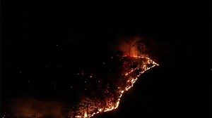 Watch: Large wildfire burns atop Connecticut mountain | Latest Weather Clips | FOX Weather