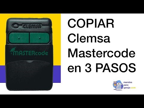 [TUTORIAL] How to COPY your CLEMSA MASTERCODE with HR MULTI 2 ✅ | mandosparagaraje.com