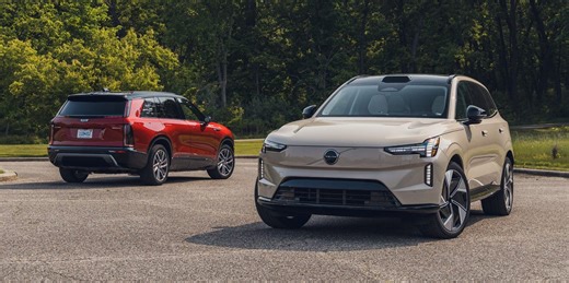 Cadillac Vistiq vs. Volvo EX90 Tested: Three-Row Electric SUVs Compared