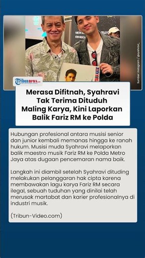 Tak Terima Dituduh Maling Karya, Syahravi Resmi Laporkan Balik Fariz RM ke Polda