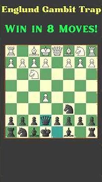 Englund Gambit Trap – Brilliant 8 Move Checkmate! #chess