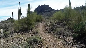 Hiking Trail To Picacho Peak At State Park