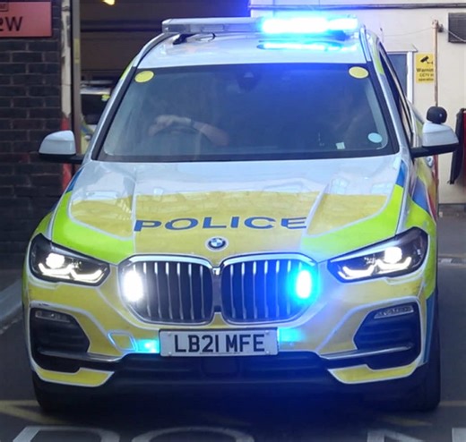 Demonstration of Metropolitan Police Armed Response Vehicles
