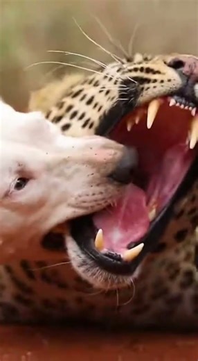 Leopard vs. Bull Terrier: The Ultimate Survival Battle! 🐆🐕