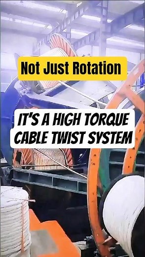 When Cable Meets Torque: Industrial Giant in Perfect Rotation - easy work solution