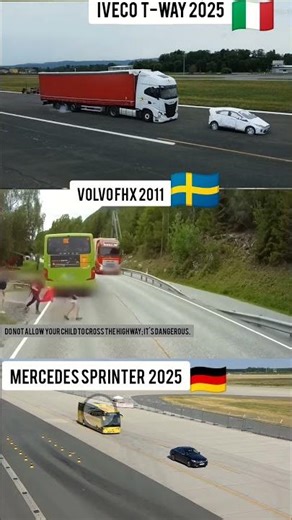 Smart AEB: Iveco T-Way, Volvo FHX & Mercedes 2025 Brake Test!