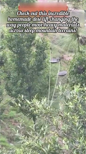 Amazing Homemade Zip Line Lift in the Mountains!