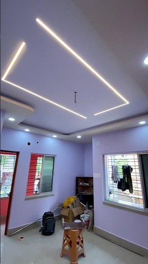 ✨ Modern False Ceiling Design for Living Room | Stylish Home Upgrade 🏡 #shortsfeed #gypsum #viral